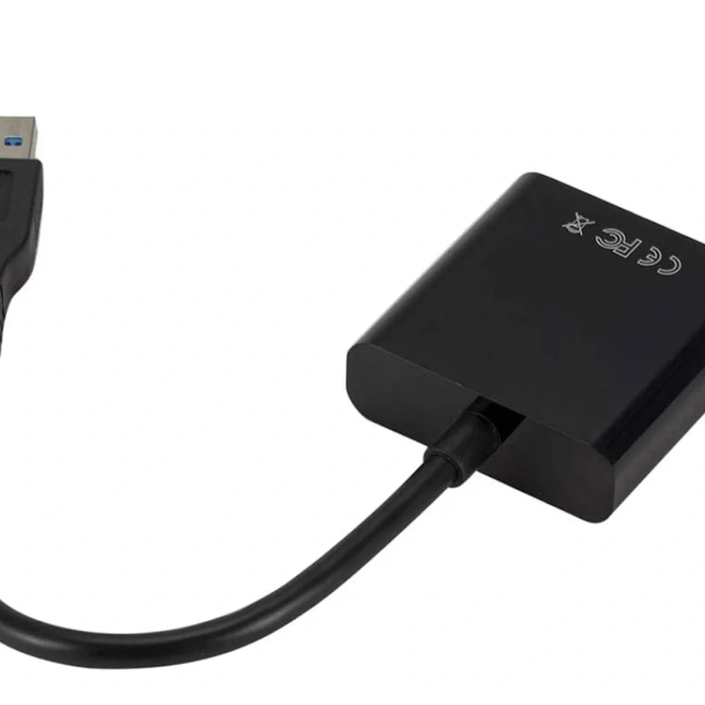 Portable USB 3.0 to 1080P VGA External Graphic Card Video Cable Converter Adapte